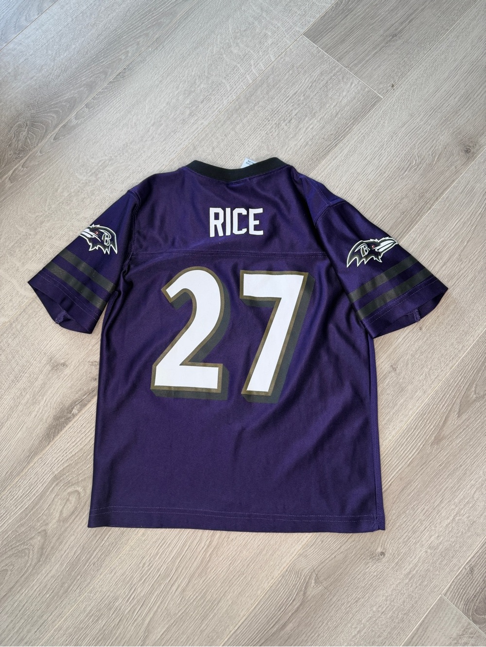 NFL Team Apparel Ravens Ray Rice #27 Jersey Kids XS (4-5) Purple